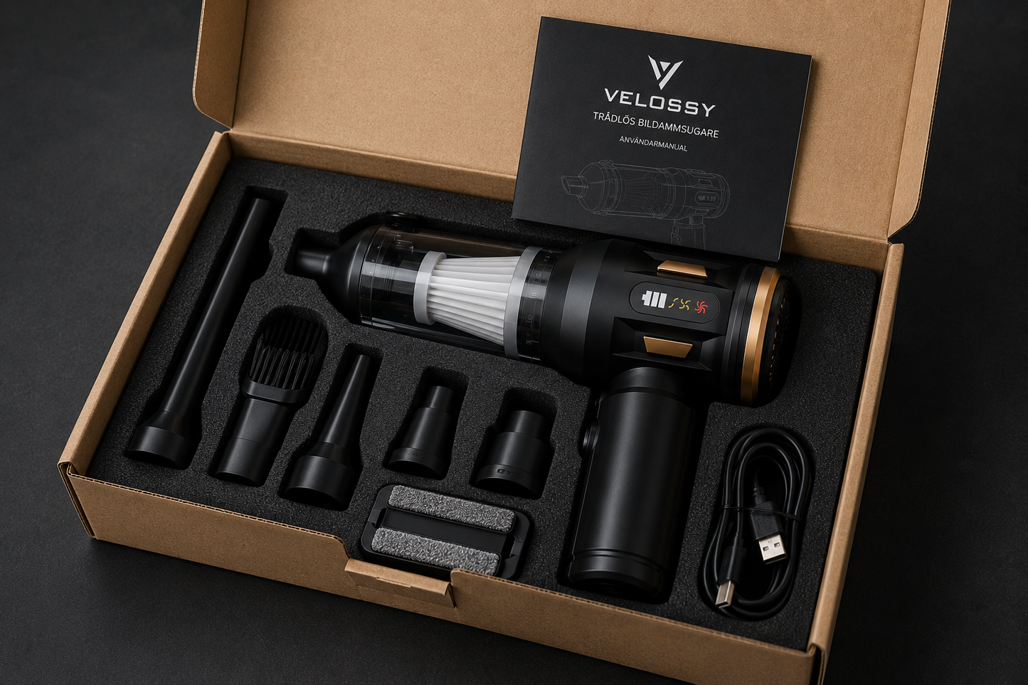 Velossy™ - Trådlös Handdammsugare